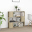 bogreol/rumdeler 100x24x94 cm konstrueret træ sonoma-eg