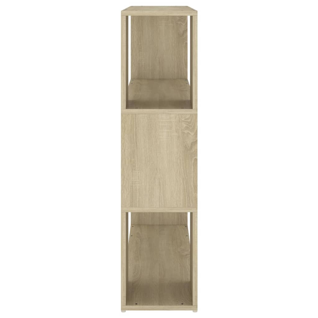 bogreol/rumdeler 100x24x94 cm konstrueret træ sonoma-eg