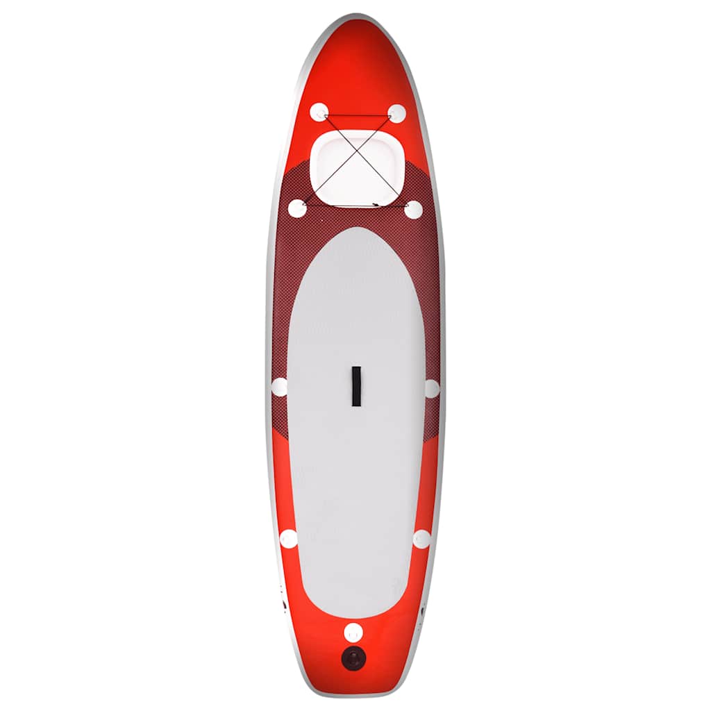 oppusteligt paddleboardsæt 330x76x10 cm rød