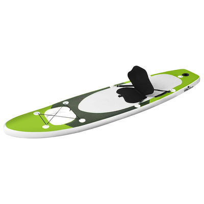 oppusteligt paddleboardsæt 330x76x10 cm grøn