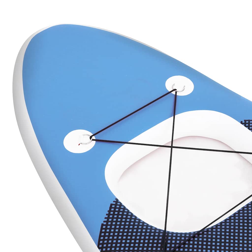 oppusteligt paddleboardsæt 360x81x10 cm havblå