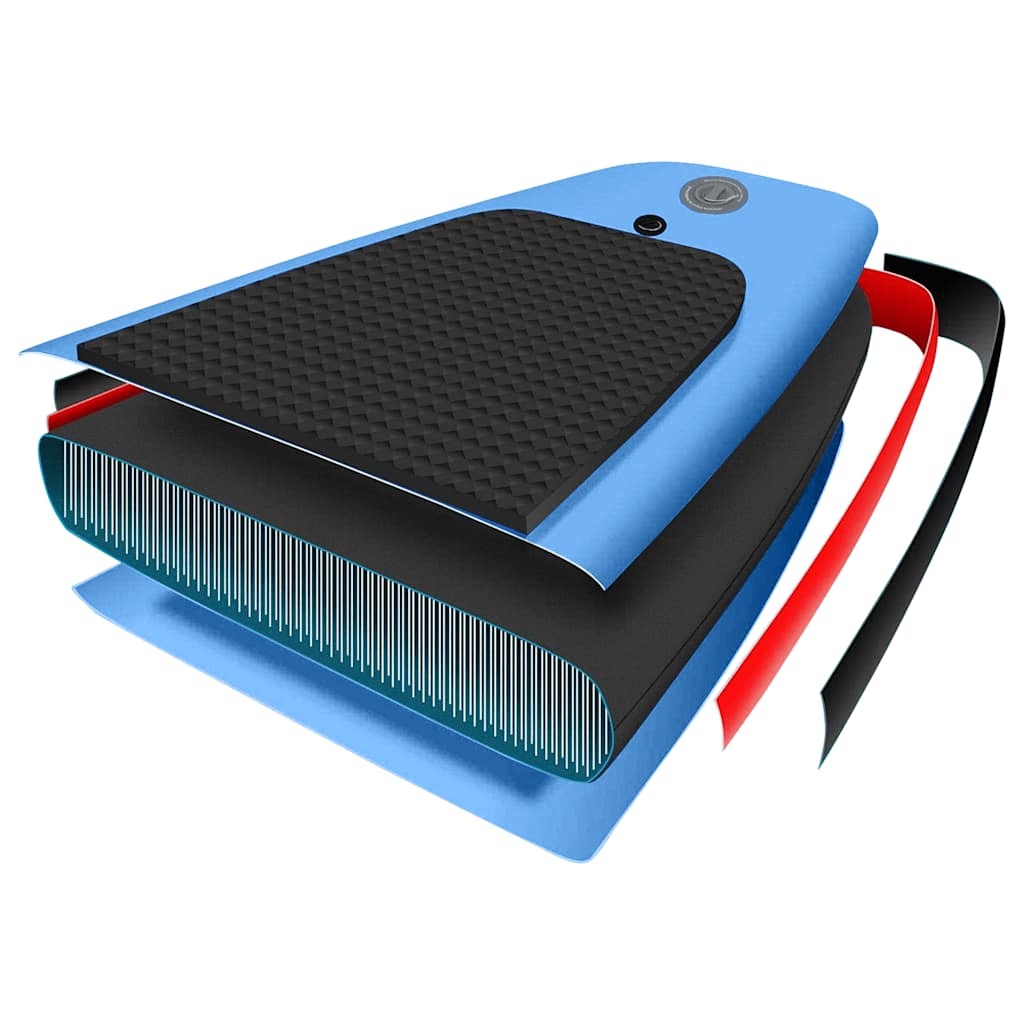 oppusteligt paddleboardsæt 360x81x10 cm havblå