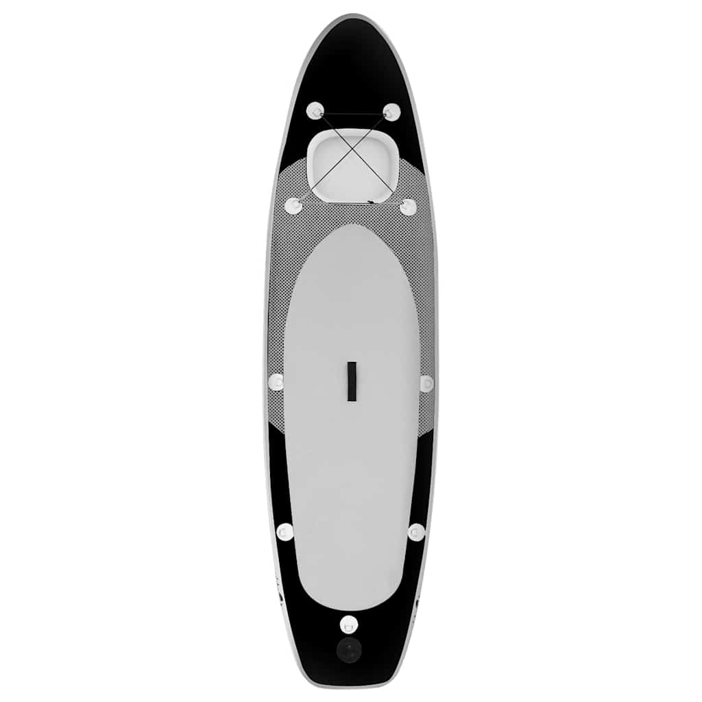 oppusteligt paddleboardsæt 360x81x10 cm sort