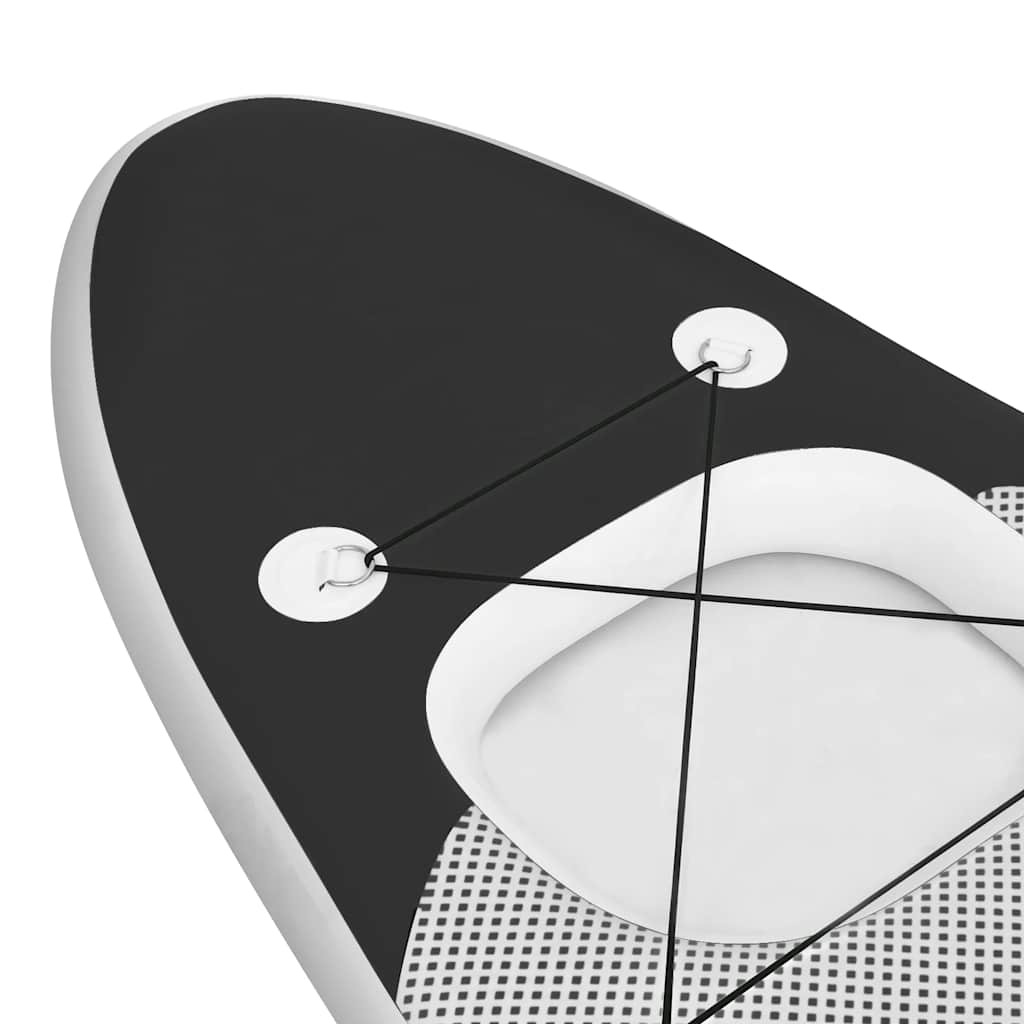 oppusteligt paddleboardsæt 360x81x10 cm sort
