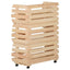 grøntsagsvogn 57x30x80 cm massivt fyrretræ