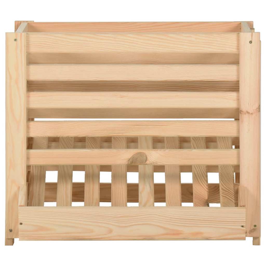 kartoffelkasse 60x40x50 cm massivt fyrretræ