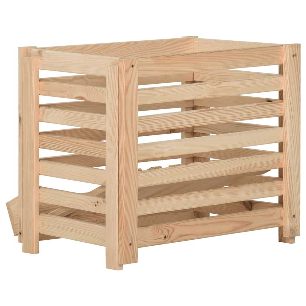 kartoffelkasse 60x40x50 cm massivt fyrretræ