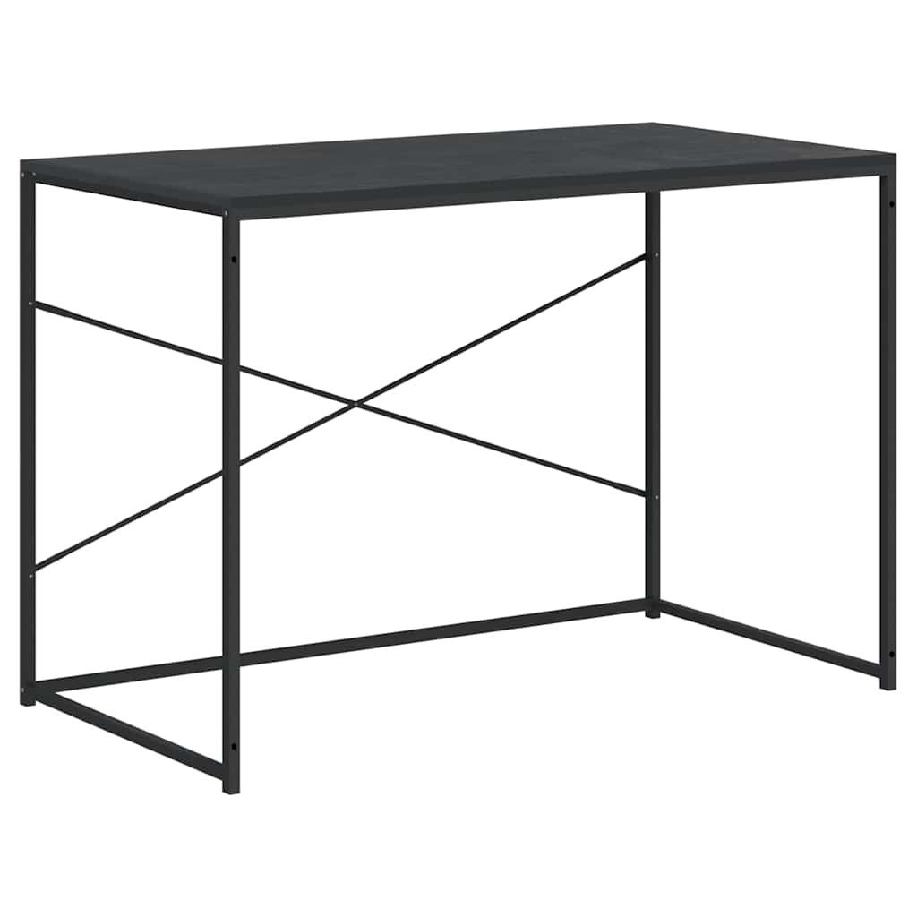 computerbord 110x60x70 cm konstrueret træ sort