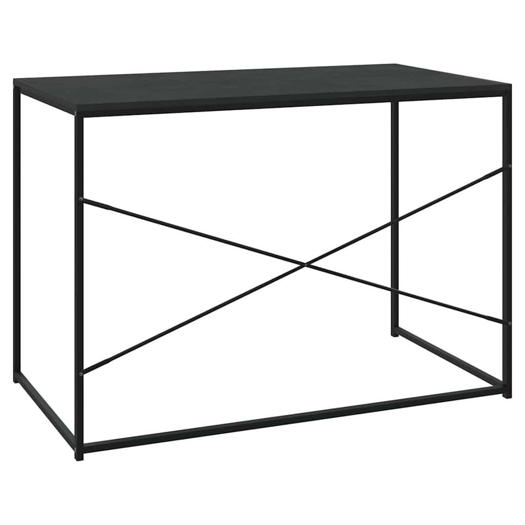 computerbord 110x60x70 cm konstrueret træ sort