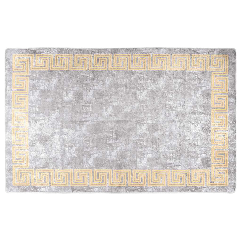 gulvtæppe 80x150 cm vaskbart grå