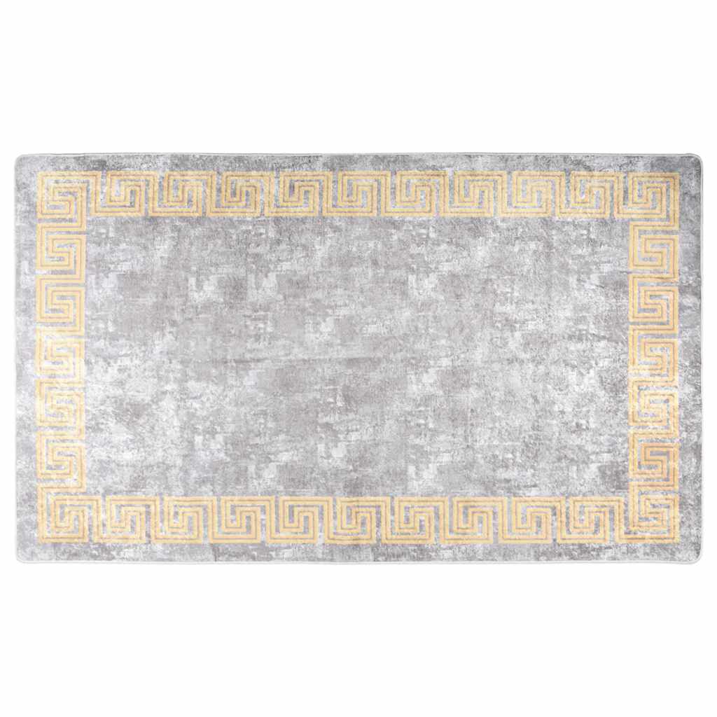 gulvtæppe 120x180 cm vaskbart grå