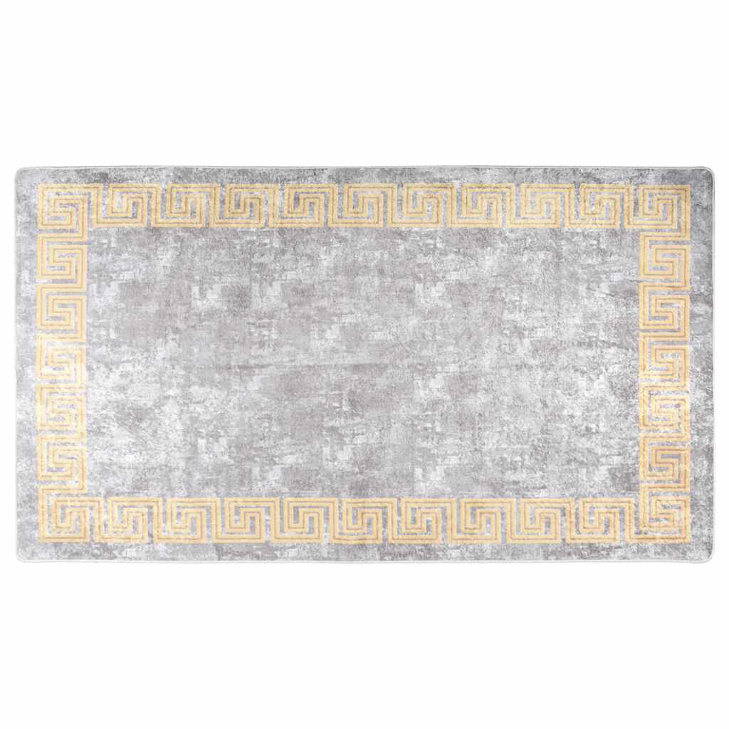 gulvtæppe 190x300 cm vaskbart grå