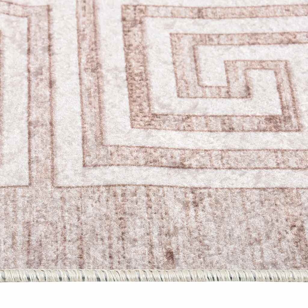 gulvtæppe 80x150 cm vaskbart beige