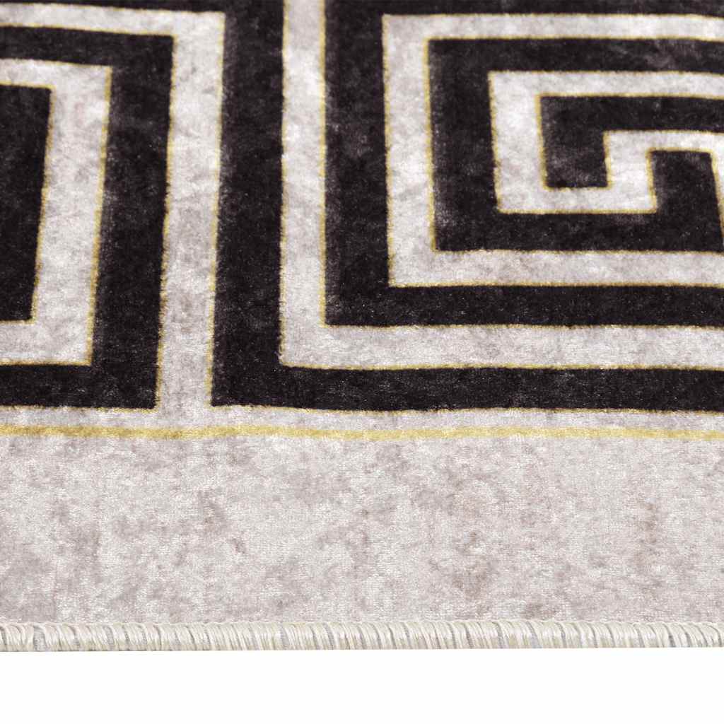 gulvtæppe 80x300 cm vaskbart lys beige