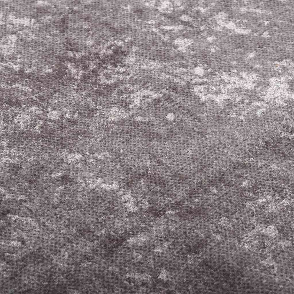 tæppe 80x300 cm vaskbart grå