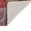 gulvtæppe 80x300 cm vaskbart patchworkdesign