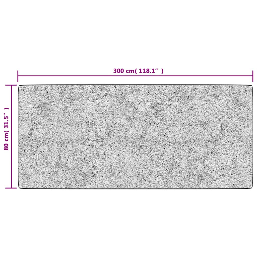 gulvtæppe 80x300 cm vaskbart patchworkdesign