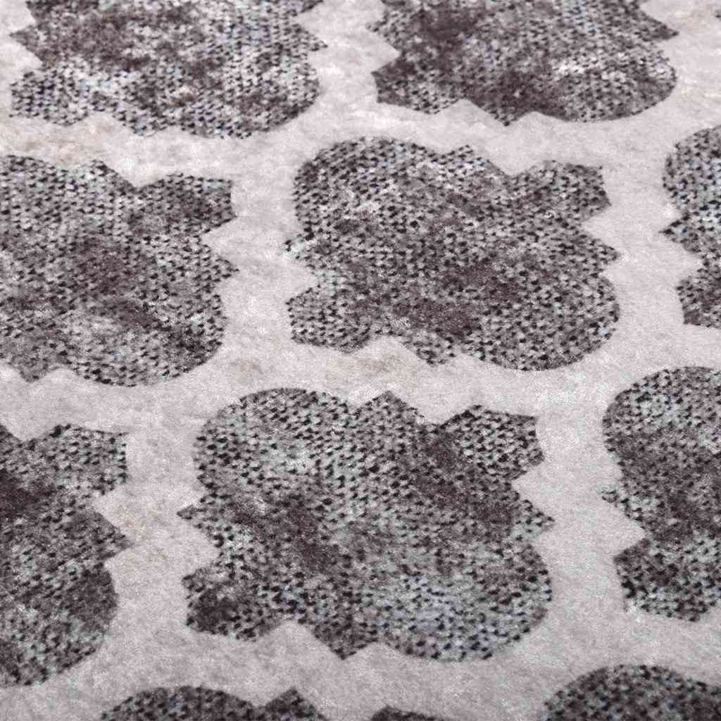 gulvtæppe 80x300 cm vaskbart flerfarvet