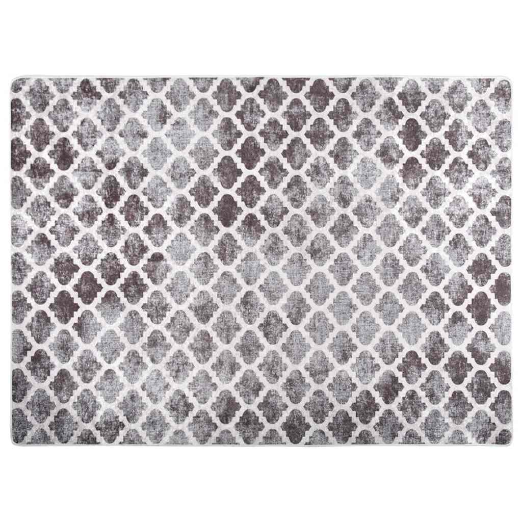 gulvtæppe 120x180 cm vaskbart flerfarvet