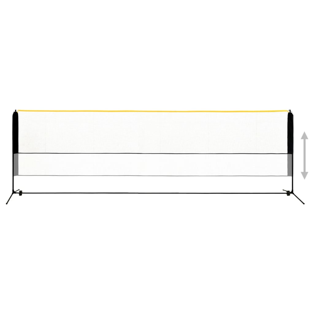 justerbart badmintonnet 500x103x94-158 cm metal