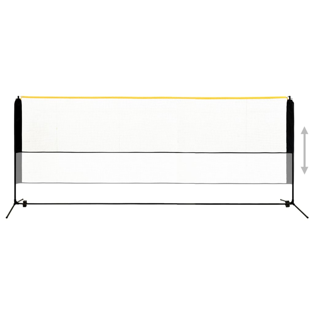 justerbart badmintonnet 400x103x94-158 cm metal