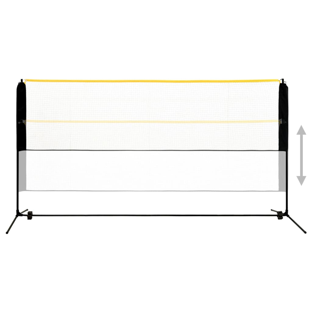 justerbart badmintonnet 300x103x94-158 cm metal