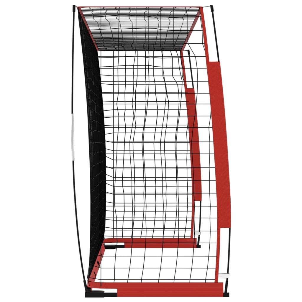 fodboldmål 366,5x91x183 cm stål