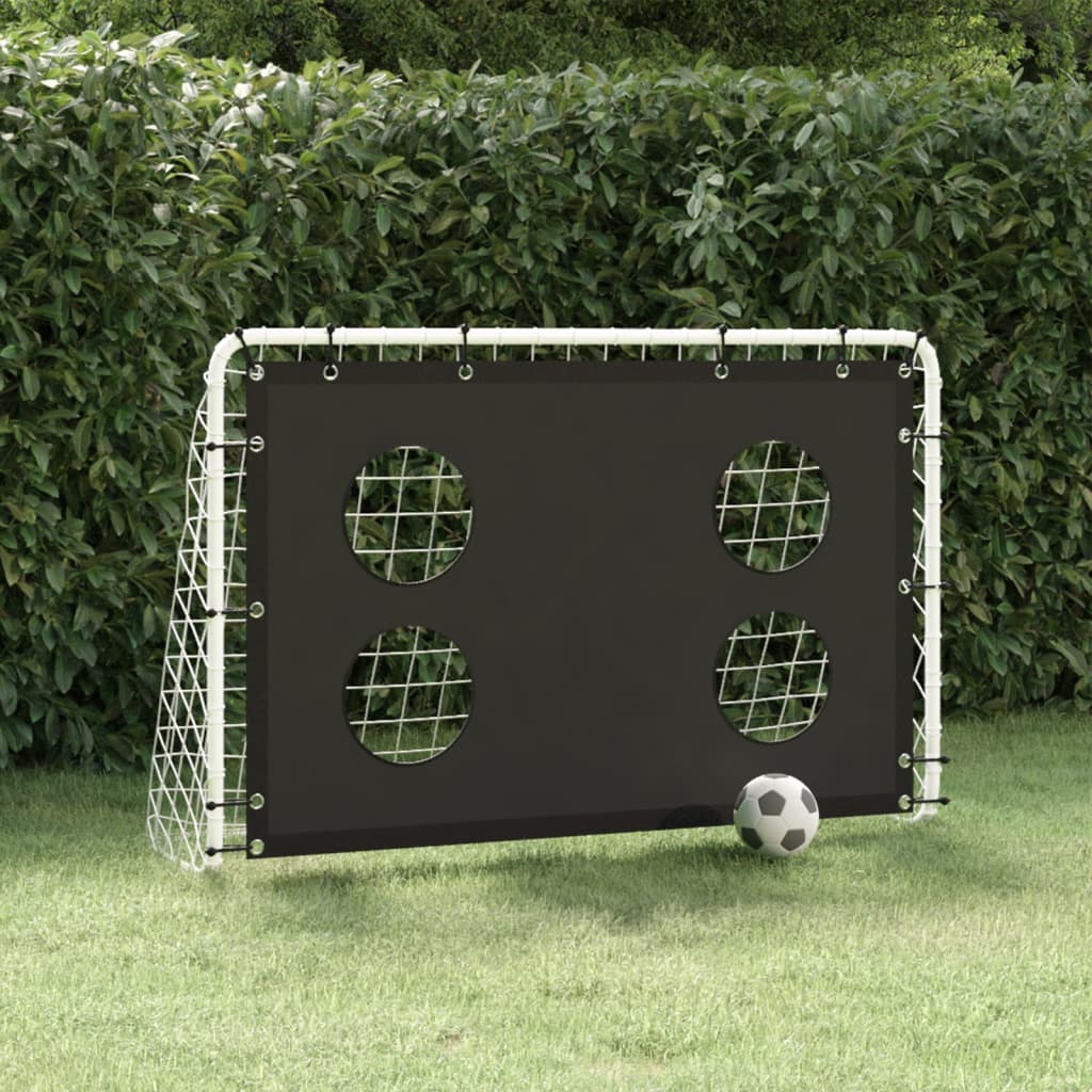 fodboldmål til præcisionstræning 184x61x122 cm stål