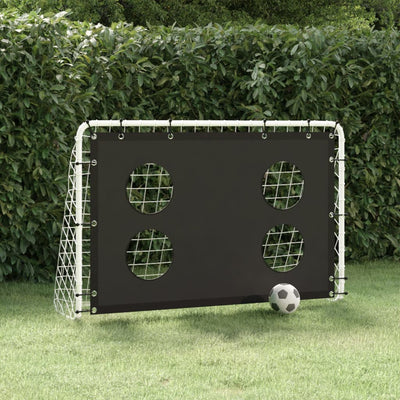 fodboldmål til præcisionstræning 184x61x122 cm stål