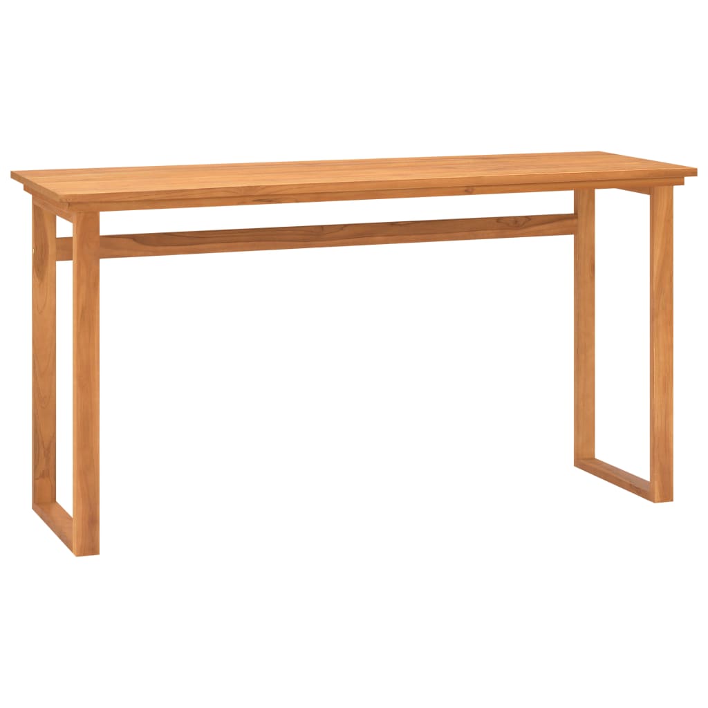 skrivebord 120x45x75 cm massivt teaktræ