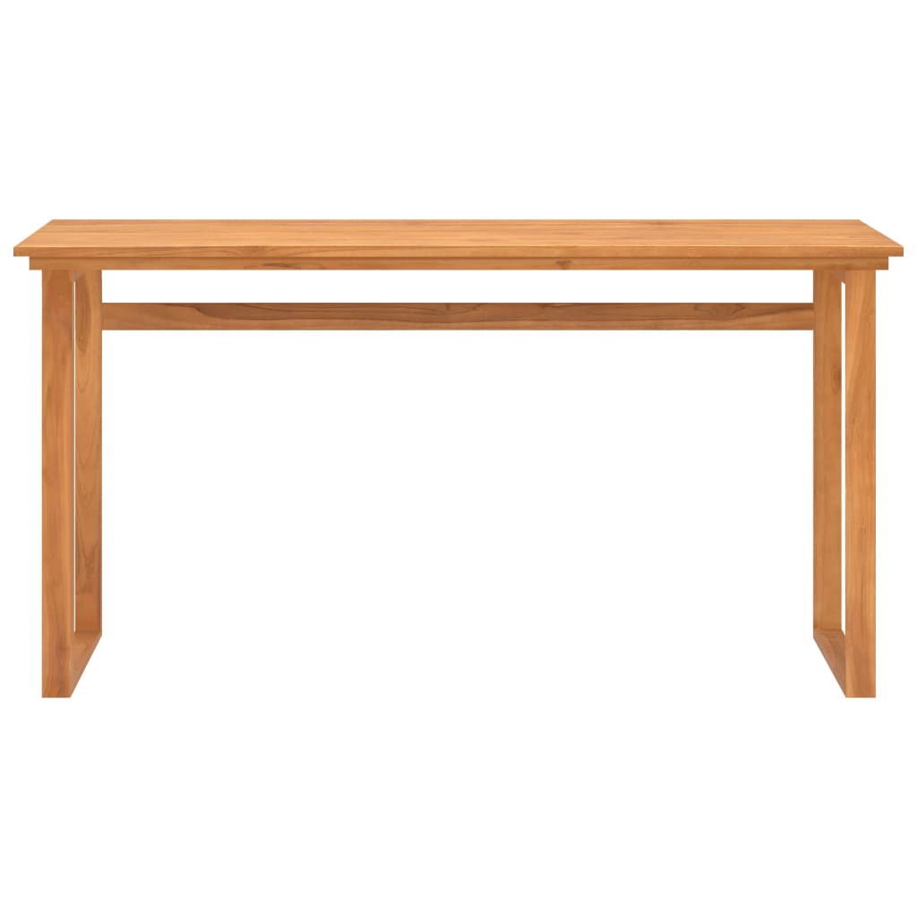 skrivebord 120x45x75 cm massivt teaktræ