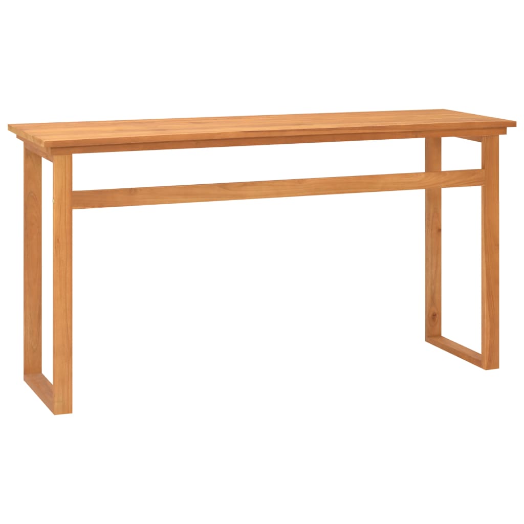 skrivebord 120x45x75 cm massivt teaktræ