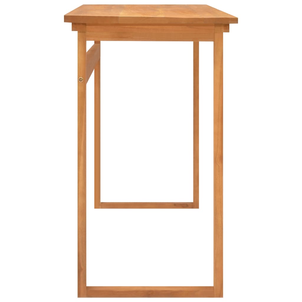 skrivebord 120x45x75 cm massivt teaktræ