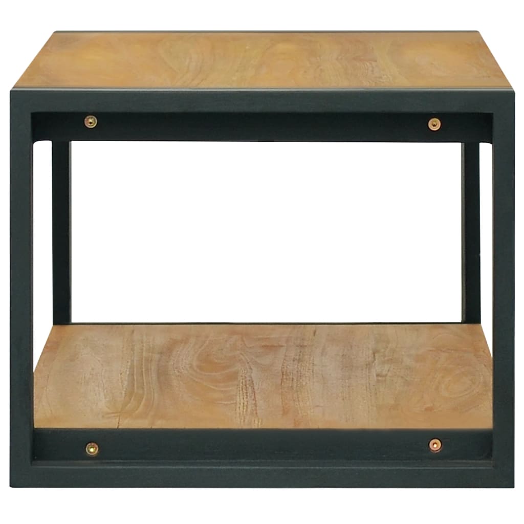 væghængt badeværelsesskab 90x45x35 cm massivt teaktræ