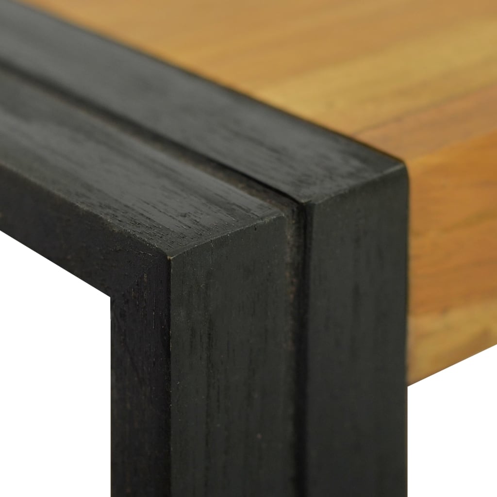 væghængt badeværelsesskab 90x45x35 cm massivt teaktræ