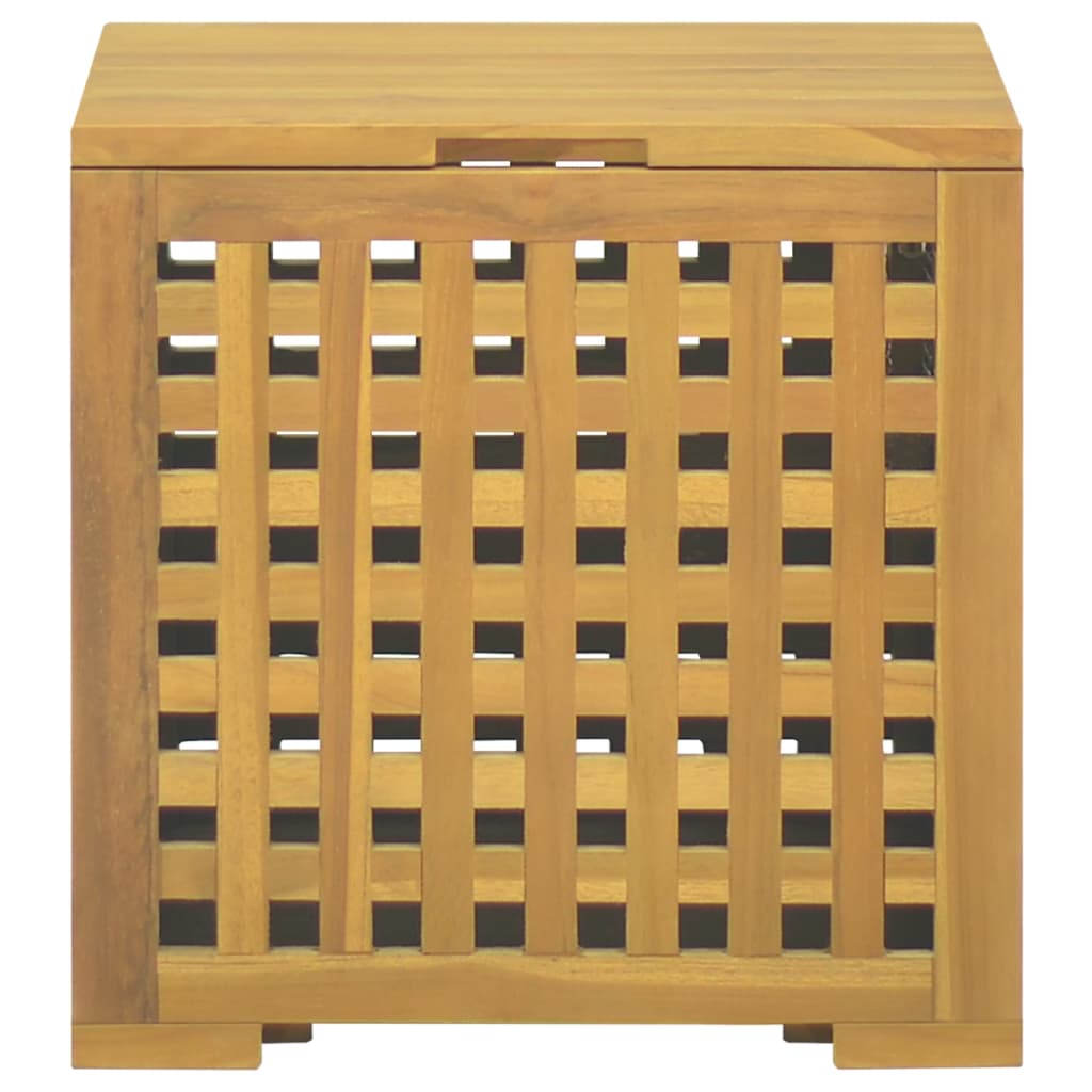 kasse til reb 40x40x40 cm massivt teaktræ