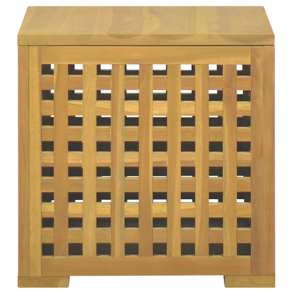 kasse til reb 40x40x40 cm massivt teaktræ