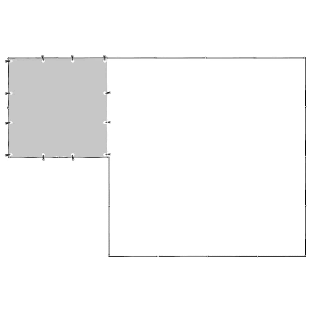 hundeløbegård 6,05 m² stål sort