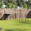 hundeløbegård 8,47 m² stål sort