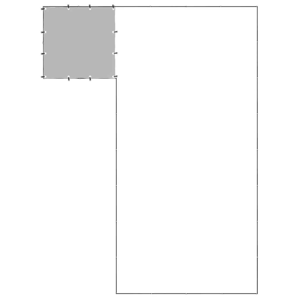 hundeløbegård 10,89 m² stål sort