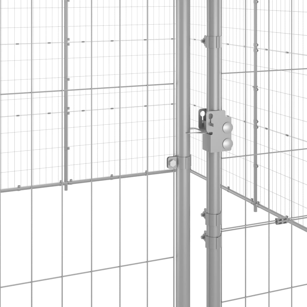 udendørs hundebur 53,24 m² galvaniseret stål