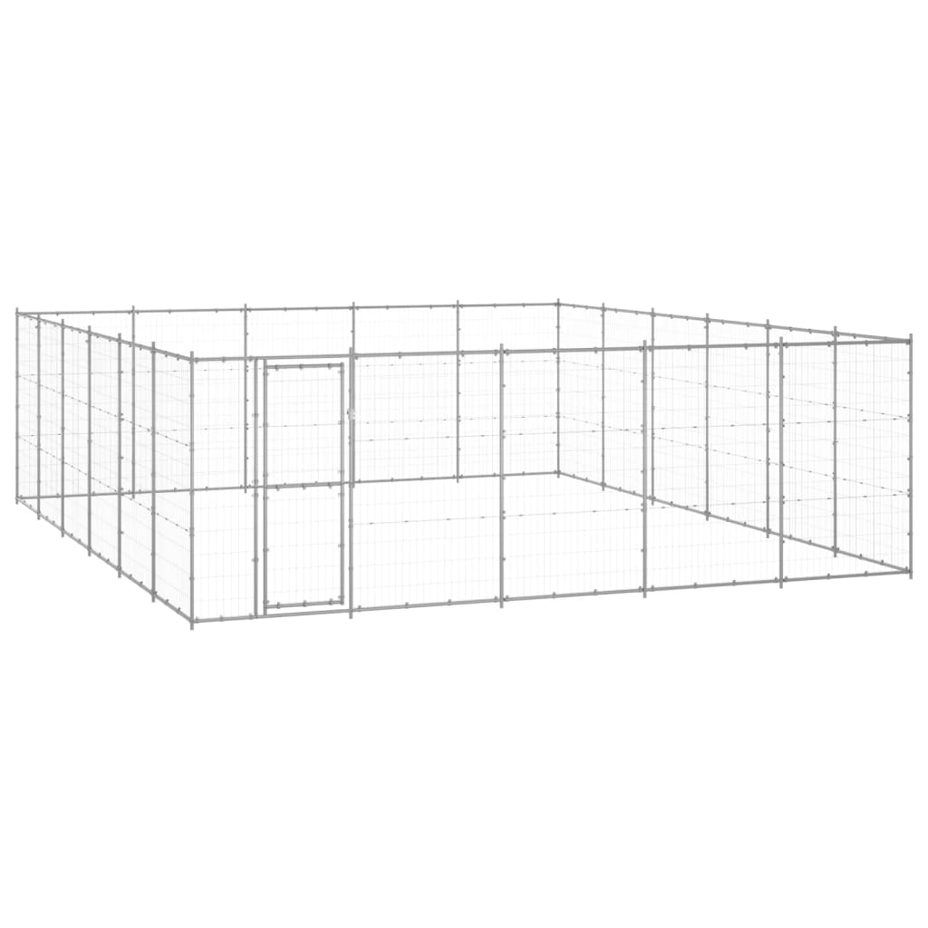 udendørs hundebur 36,3 m² galvaniseret stål