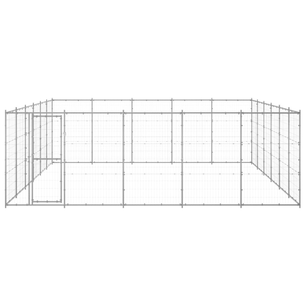 udendørs hundebur 36,3 m² galvaniseret stål
