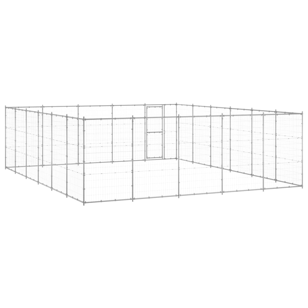 udendørs hundebur 36,3 m² galvaniseret stål