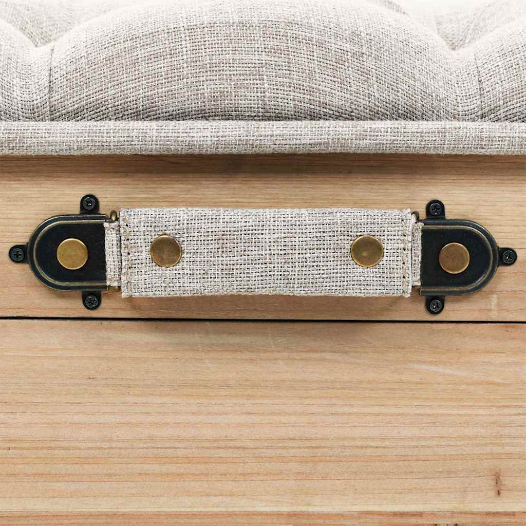 opbevaringsbænk 110 cm massivt grantræ