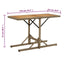 havebord massivt akacietræ og polyrattan beige