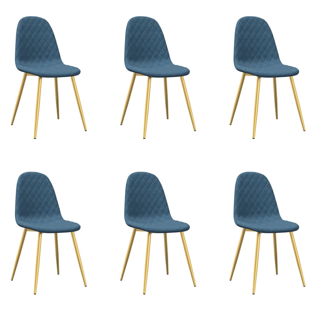 spisebordsstole 6 stk. velour lysegrå