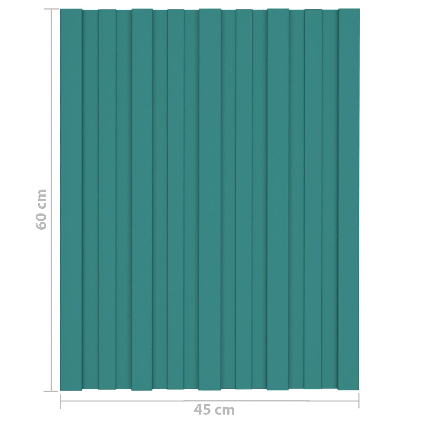 Tagpanel 36 stk. Grøn 60 x 45 cm Galvaniseret stål