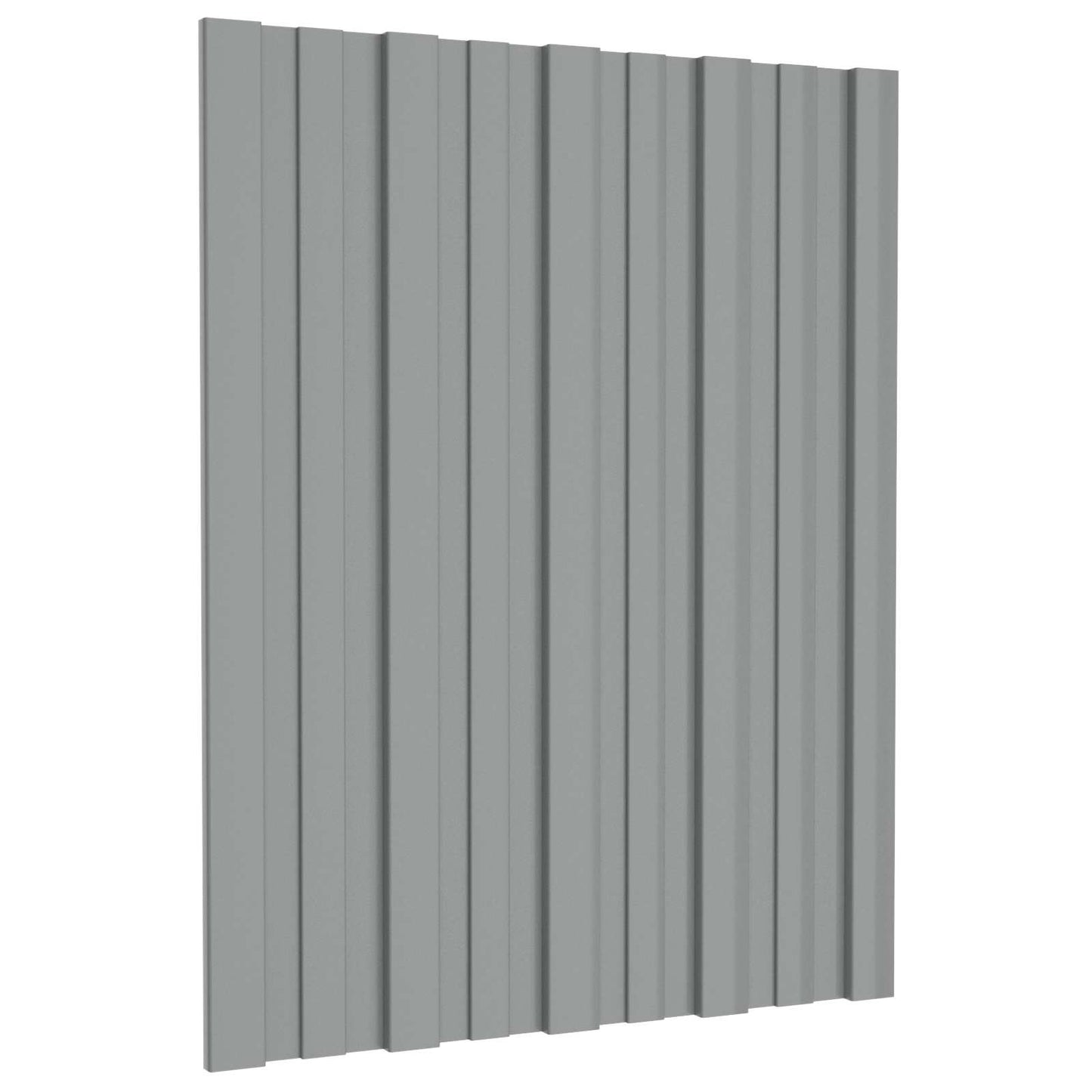 Tagpanel 12 stk. Grå 60 x 45 cm Galvaniseret stål