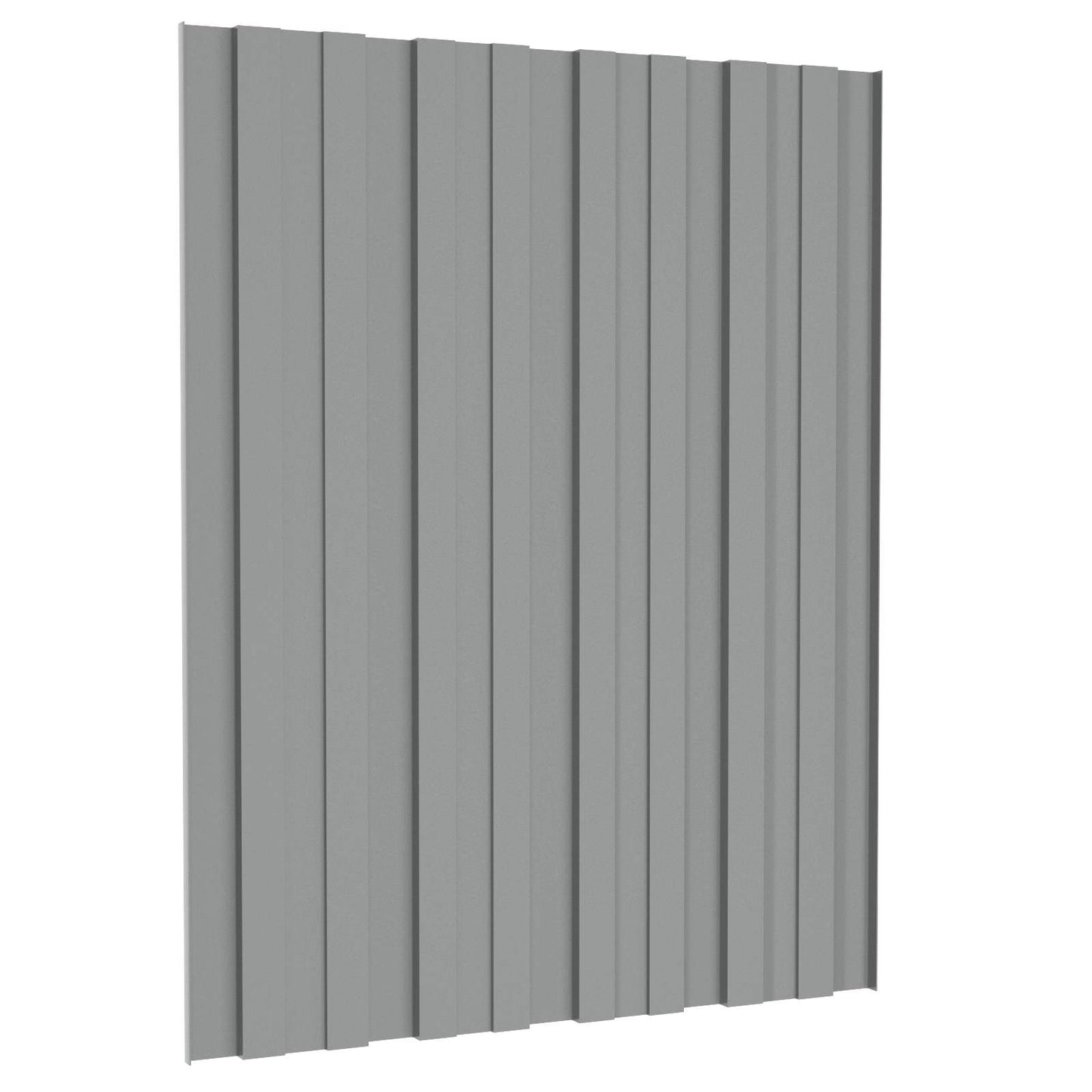 Tagpanel 12 stk. Grå 60 x 45 cm Galvaniseret stål